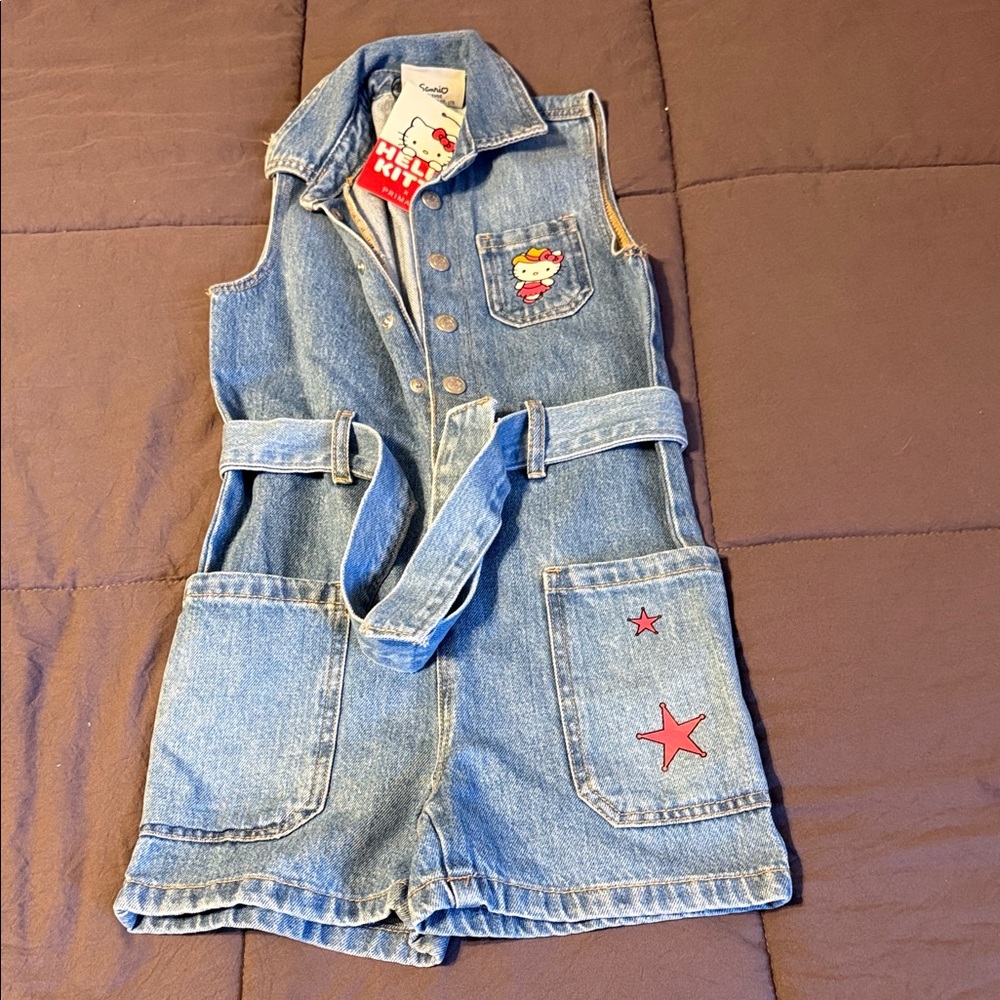 NWT Hello Kitty Sleeveless shorts jumpsuit